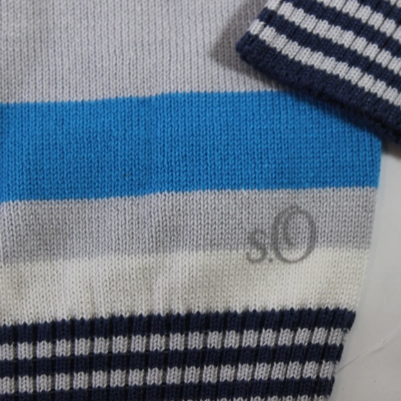 S. OLIVER Boys Striped Cardigan Sweater Full Zip “Daddy is my Hero” 9 Months NWT - Picture 4 of 6